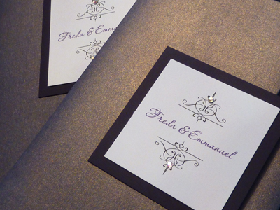 Pocketfold Wedding Invitations by Stephita